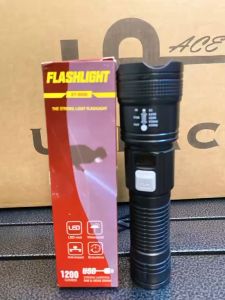 Rechargeable LED Flashlight with USB Charging –1200 LumensWaterproofDurable Outdoor CampingHiking
