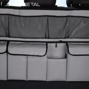 SEAMETAL 9-Pocket Car Organizer Seat Back Hanging Storage Bag Wear-Resistant Oxford Colth SUV/MPV Trunk Organizer with Zipper