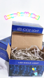 lampu tumbrl tirai warm white / lampu led / hias / natal / dekorasi