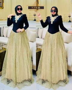 (9) SHR TILE RATU Baju Maxi Dress Gamis Muslimah Gis Tile Ratu By Shr. Nazra Sha