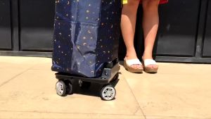 Foldable Trolley Bag 5 swivel castor wheels with Cooling Compartment Detachable Heavy Duty Aluminum Alloy Travel Camping