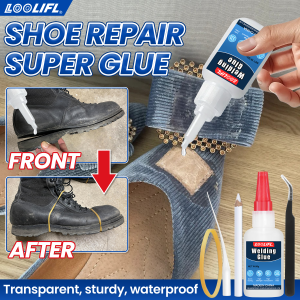 Shoe repair glue is flexible waterproof transparent and super strong glue used for shoe soles sports shoes boots and heels