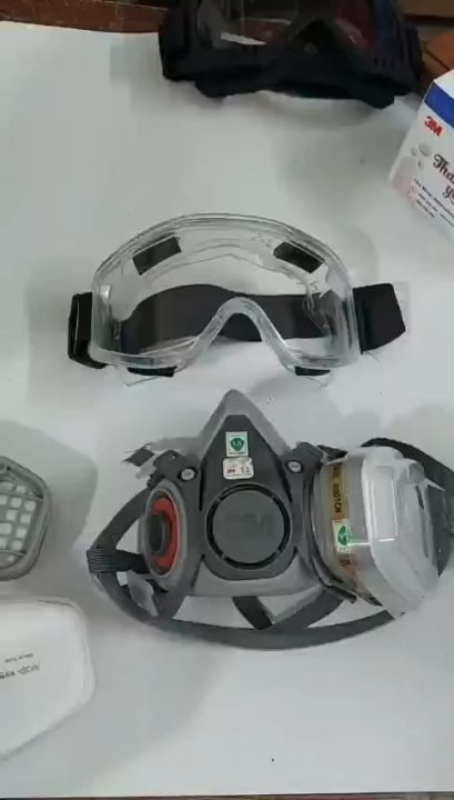 Trọn Bộ Mặt Nạ 6200 7 Chi Tiết, Phun Sơn,PU Hóa Chất, Trừ Sâu, Sử Dụng ...