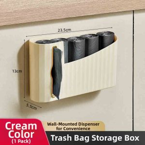 youqin | Easy-access Trash Bag Storage Box for Kitchen Wall