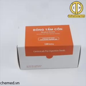 Bông tẩm cồn y tế gạc tẩm cồn ý tế tiệt trùng từng gói alcohol swabs ( combo 100 miếng / 1 hộp)