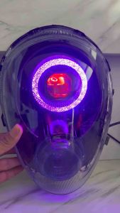 Lampu depan scoopy Lama karburator custome Biled billed Matrix Ring bulat RGB ganti warna suka2