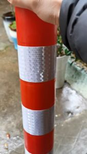 Security Road Post Pole Reflective Column Parking Anti-collision Column Elastic Column Isolation Pole Guardrail With Screws Elastic Stick
