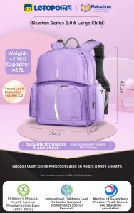 LETOPO | Spine-Protecting Lightweight School Backpack