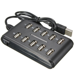 10 Port High Speed Extension Cable USB 2.0 Double Row Hub Adapter For Laptop PCB Interface Device