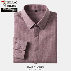 TUCANO | Mens Long Sleeve Turn-down Collar Business Leisure Wool Shirt