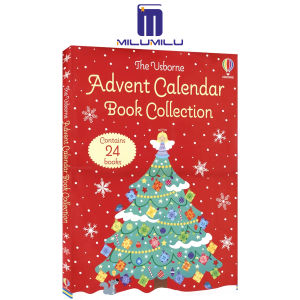 หนังสือนิทานปฏิทินนับถอยหลังคริสต์มาส24เล่มของขวัญวันหยุดหนังสือนิทานสมุดวาดภาพระบายสีสำหรับเด็กต้นฉบับภาษาอังกฤษ