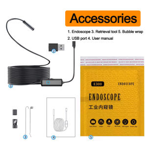 USB Endoscope for OTG For HW/Android Phone 8mm Borescope Inspection Snake Camera IP67 Waterproof with 6 LED Lights For Type C