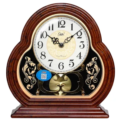 Modern Creative Large Size European Style Swing Table Clock Luxury Clock for Living Room Compas Brand PVC Disk Battery Powered