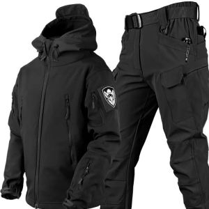Winter Fleece Jackets Thermal Softshell Outdoor Fishing Hiking Hunting Camping Cargo Coats Waterproof Windproof Men Tops Durable