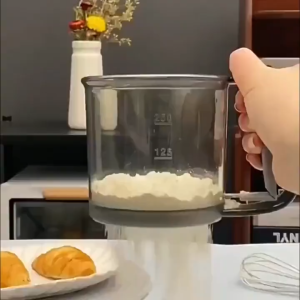 Kitchen Flour Sieve Fine Mesh Oil StrainerStainless Steel  Sifter for Flour Cup Shakers Baking Tools Hand-held Reusable Sieve Sugar Filter