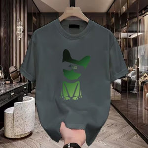 Áo Thun Cotton Tay Ngắn Mùa Hè Mới Cho Nam Cổ Tròn in Họa Tiết Thời Trang Thường Ngày Chất Liệu Cotton 100% Áo Thun Nam