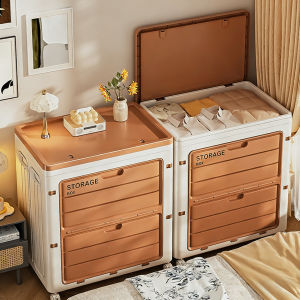 ASCOR | Large Capacity Folding Organizer with Wheels for Clothes and Toys