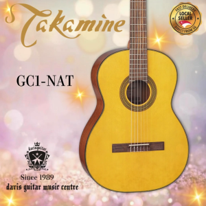 Takamine GC1 NAT Natural Classical Guitar Spruce Top and Sapele Side and Back Design  In Japan