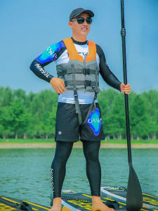 AIJSWAN Inflatable Life Jacket Large Flotation Vest for Paddling Board Kayaking Fishing Dragon Boat Canoeing Water Sports