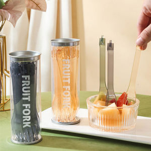 Fruit Fork Creative Dual-Use Fruit Fork 20pcs Multifunctional Fruit Forks Can be Combined Into 10pcs Fruit Clips Comes with a Storage Box