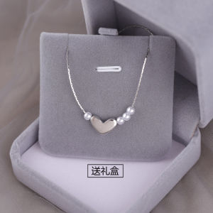 925 Sterling Silver Necklace for Women Elegant Engraved Minimalist Design Clavicle Chain Versatile High-End Feel Pendant Accessory