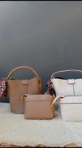 DBC74 Tas Bucket 2IN1 Selempang Wanita Impor Kekinian