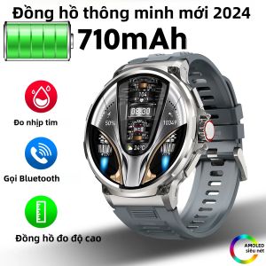 Đồng Hồ Thông Minh Gọi Điện Bluetooth HD 185 Inch V69 Theo Dõi Sức Khỏe Thể Thao Máy Đo Nhịp Tim Dành Cho Nam 710mAh Tương Thích Với XIAOMI Android