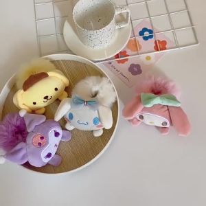 Ikat Rambut Bulu Scrunchie Karakter Kartun Kunciran Rambut Anak Lucu