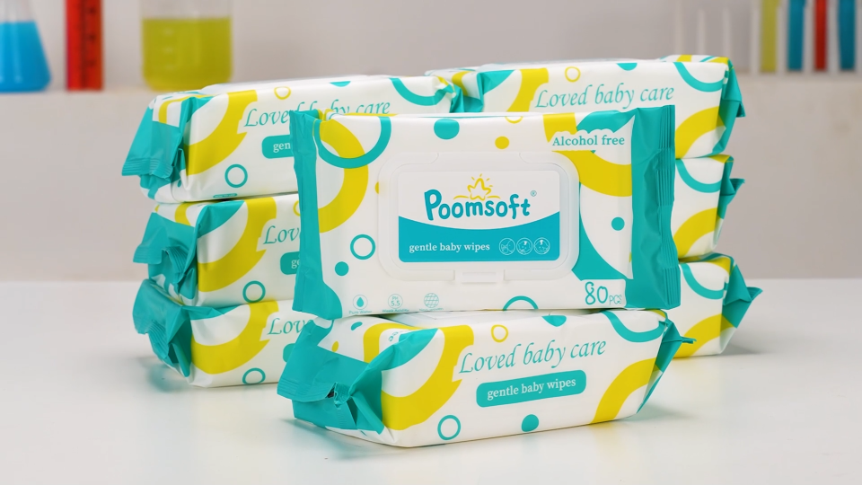 POOMSOFT 20 Packs Baby Wipes Wet 80 Pcs/Pack Alcohol-Free Unscented Baby Wipes Wet Tissue Wipes Baby