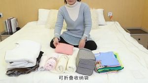 [Ready Stock] Large Duffel Bag Foldable Luggage Storage Bag Travel Pouch Tote Bag Waterproof Clothing Storage Folding Bag