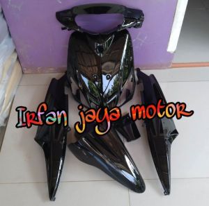 PROMO Full bodi Cover body full halus yamaha Mio Sporty Moonlight red black