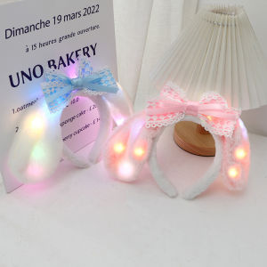 Festive Glowing Cinnamon Dog Headband: Creative Hair Accessories & Photo Props