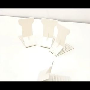 10pcs Magnetic Portable Goods White Retainer Goods Rear Support Plate For Store Supermarket Shelves