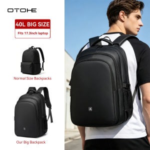 OTOHE 40L Large Size Backpack Waterproof Film Backpack Travel Backpack Business Laptop Backpack Large Capacity Casual Backpack Suitable For 17.3-inch Laptop