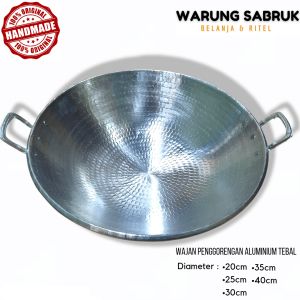 KUALI WAJAN PENGGORENGAN TEBAL DIAMETER 26-36cm