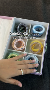 1 Set 5 Pcs Ikat Rambut Kabel Spiral JEPIT JEDAI JEPITAN RAMBUT KOREA / JEDAI DOFF CAKAR / JEPIT RAMBUT