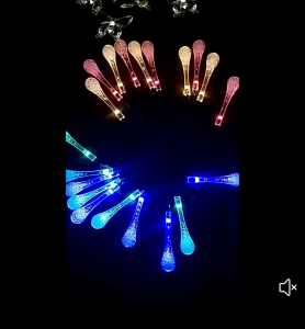 Combo 3 Dây Led Trang Trí Noel Tết Hình Dọt Nước Dài 10m Chống Thấm Nước Mang Không Khí Ấm Áp Cho Không Gian