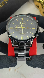 Jam Tangan Kasual Formal Pria Dial Tipis Minimalis Asli Tahan Air New Model Terbaru Quartz Analog Premium Original Import Stainless Steel Titanium Anti Karat Kaca Tebal Tahan Gores Menyala Tempat Gelap Kalender Date Aksesoris Arloji Mens Watches COD -J44