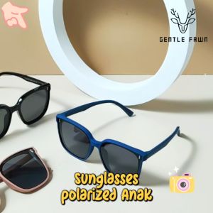 GENTLE FAWN Kacamata Sunglasses Polarized Fashion Anak Pria Wanita Bentuk Kotak Korean Style TR90 013