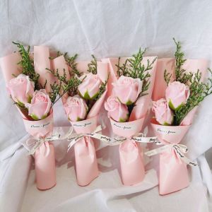 【On Sale】Valentines Day Creative Soap Rose Flower Mothers Day Colorful Decoration Rose Bouquet Gift