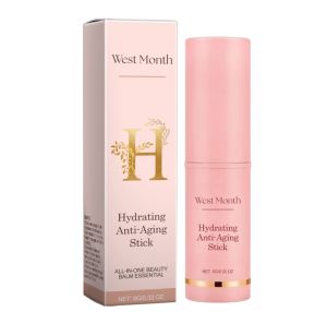 West Month Wrinkle Bounce Moisturizing Multi Balm for Face Daily Face Moisturizer Stick All-in-One Multi Balm Hydrating Lip Eye Neck Cream 9g