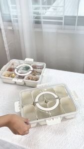 On Time กล่องใส กล่องเก็บอาหาร แบ่งช่อง พร้อมฝาปิด กล่องผัก ปิดผนึก รักษาความสด อุปกรณ์ครัว สําหรับห้องครัว