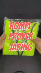 Rompi Proyek Jaring Vest X Tebal Baru Reflektor Pantul Cahaya Jala ZEN Baju Keselamatan Kerja Safety Scoth Parkir Bukan Gosave Orange Hijau