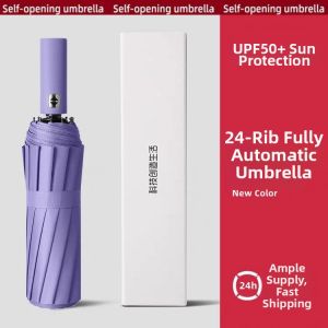UV Protection Sun Rain Umbrella 24 Ribs