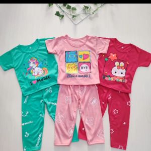 LF setelan baju anak perempuan celana panjang umur 1-4tahun