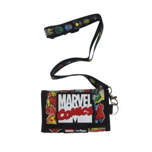 smiggle childrens wallet boys Marvel Spider Man clutch wallet leather folder three layers card bag 5 inches
