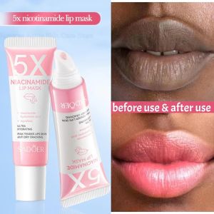 SADOER | Remove Dark Lip Balm Lightening Melanin Mask Gloss Exfoliating Lip Pink Treatment Reduce Lip Lines Improve Dryness Moisturizing