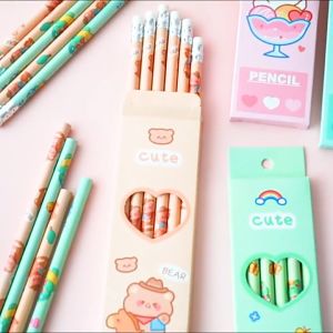 💎💫GROCELY💫💎 6PCS PENSIL MOTIF KARTUN LUCU/PENSIL MURAH MERIAH