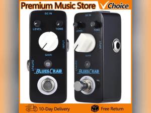 Mooer | MOOER Guitar Pedal BLUES CRAB Overdrive Guitar Effect Pedal True Bypass Full Metal Shell Micro Guitar Parts & Acccessories