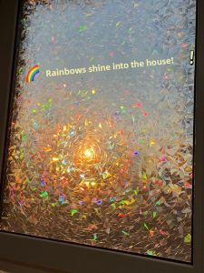 Rainbow Film 3D Frosted Glass Sticker Transparent Opaque Balcony Kitchen Privacy Window Glass Film Decorative PVC Material